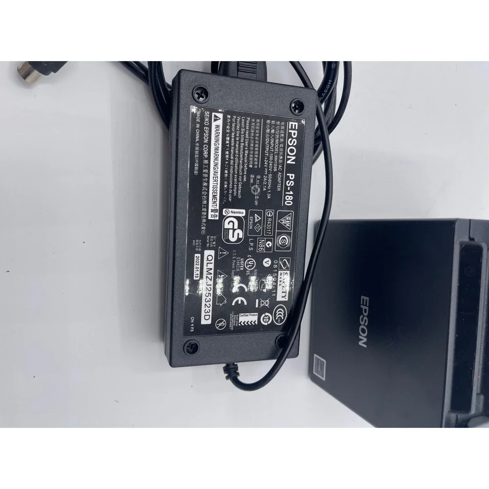Epson Thermal Receipt Printer with Power Supply AC‎ Adapter Black POS
